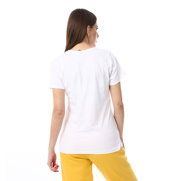 White_Plain_Cotton_Short_Sleeves_T-Shirt