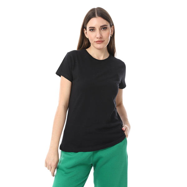 Black_Plain_Cotton_Short_Sleeves_T-Shirt