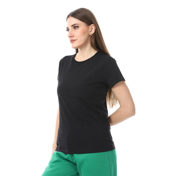 Black_Plain_Cotton_Short_Sleeves_T-Shirt