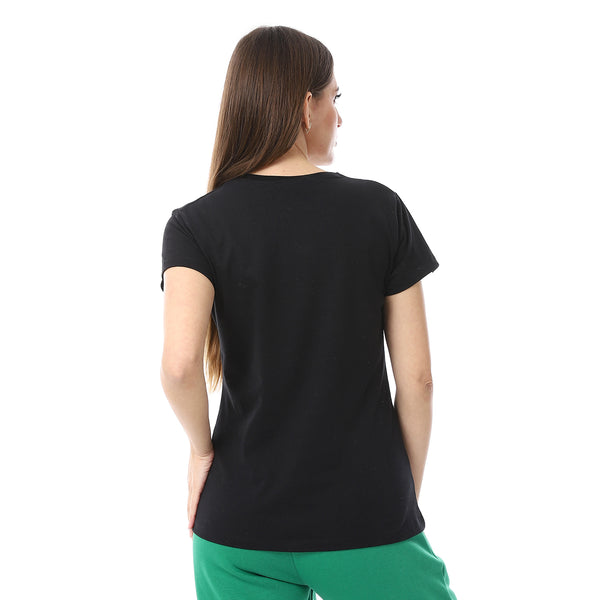 Black_Plain_Cotton_Short_Sleeves_T-Shirt