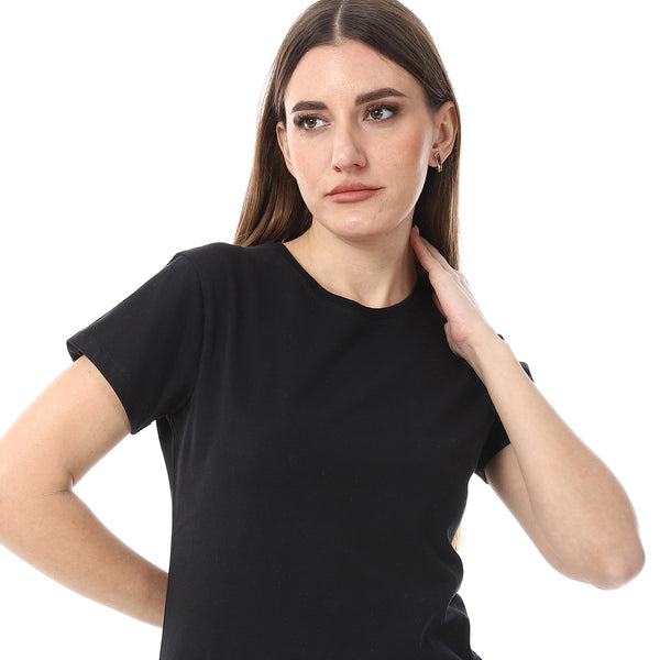 Black_Plain_Cotton_Short_Sleeves_T-Shirt