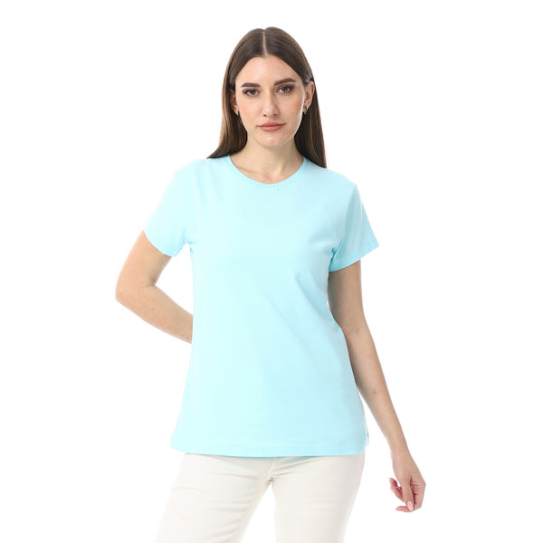 Sky_Blue_Plain_Cotton_Short_Sleeves_T-Shirt