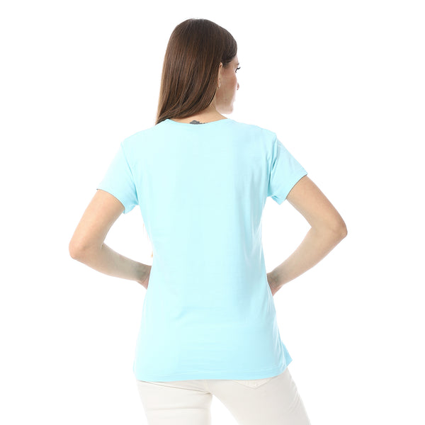 Sky_Blue_Plain_Cotton_Short_Sleeves_T-Shirt