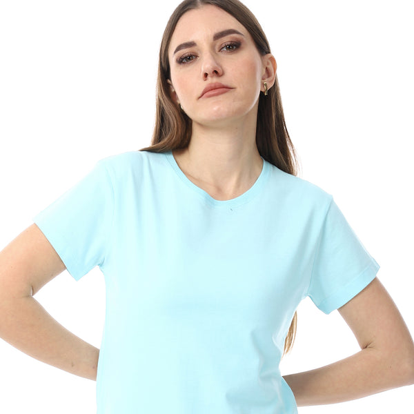 Sky_Blue_Plain_Cotton_Short_Sleeves_T-Shirt