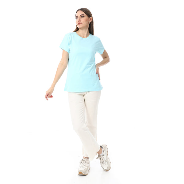 Sky_Blue_Plain_Cotton_Short_Sleeves_T-Shirt