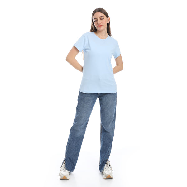 Blue_Plain_Cotton_Short_Sleeves_T-Shirt