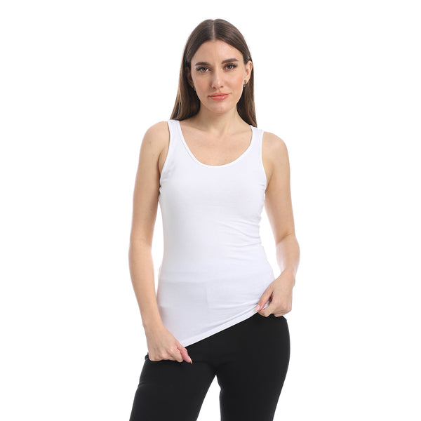 White_Cotton_Basic_Plain_Top