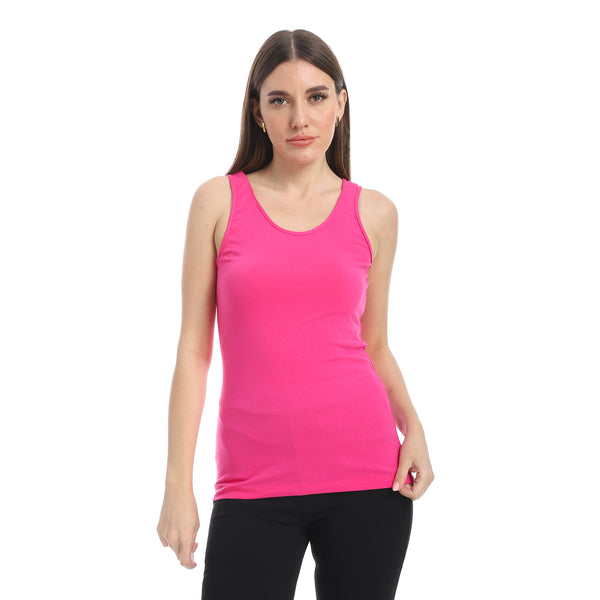 Fuchsia_Cotton_Basic_Plain_Top