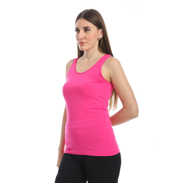 Fuchsia_Cotton_Basic_Plain_Top