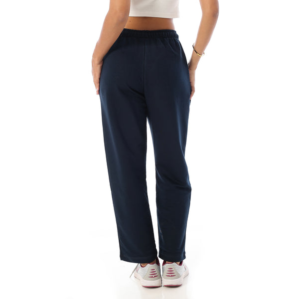 Slash_Pockets_Cotton_Elastic_Waist_Pants_-_Navy_Blue
