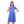 Printed_Pattern_Short_Sleeves_Sleep_Dress_-_Royal_Blue