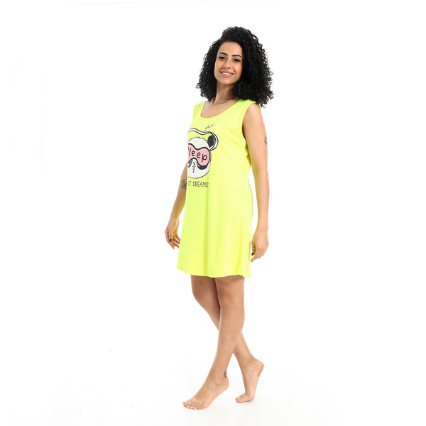 Printed_Sleeveless_Nightgown_-_Lemon