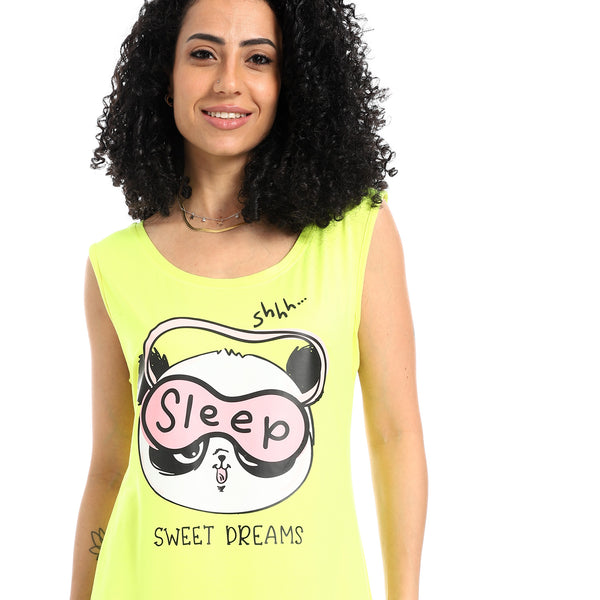Printed_Sleeveless_Nightgown_-_Lemon