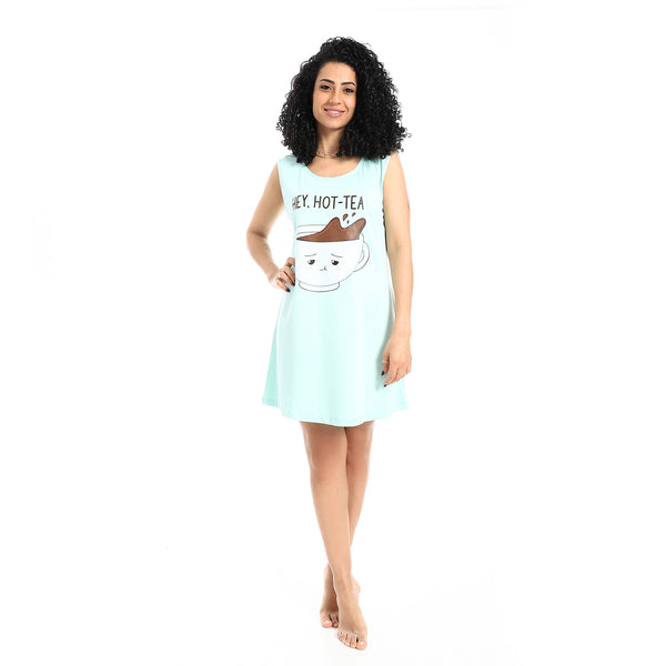 Printed_Sleeveless_Nightgown_-_Mint_Green