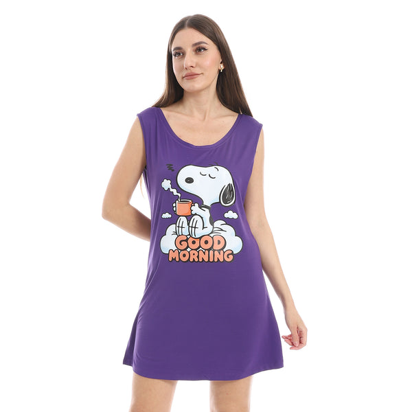 Purple_Printed_Sleeveless_Sleepshirt