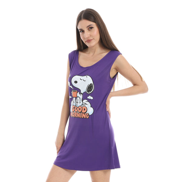 Purple_Printed_Sleeveless_Sleepshirt