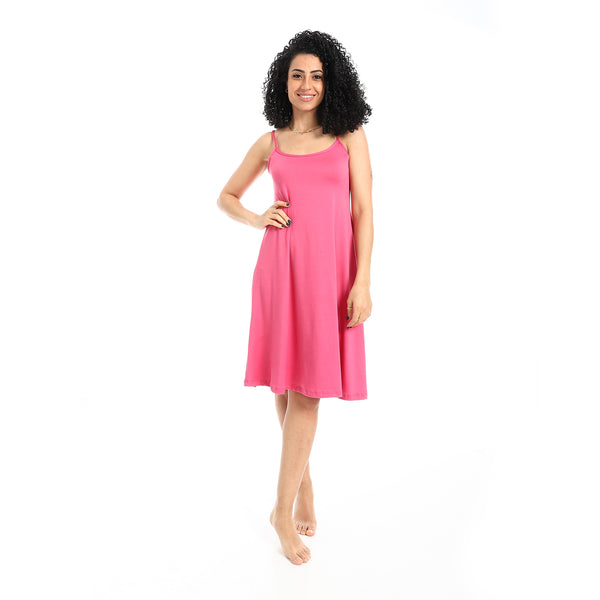 Solid_Comfy_Spaghetti_Sleeves_Sleepshirt_-_Fuchsia