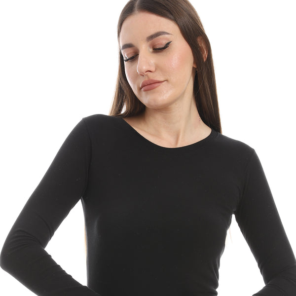 Round_Neck_Slip_On_Black_Basic_Top
