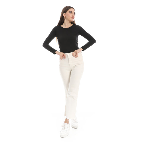Round_Neck_Slip_On_Black_Basic_Top