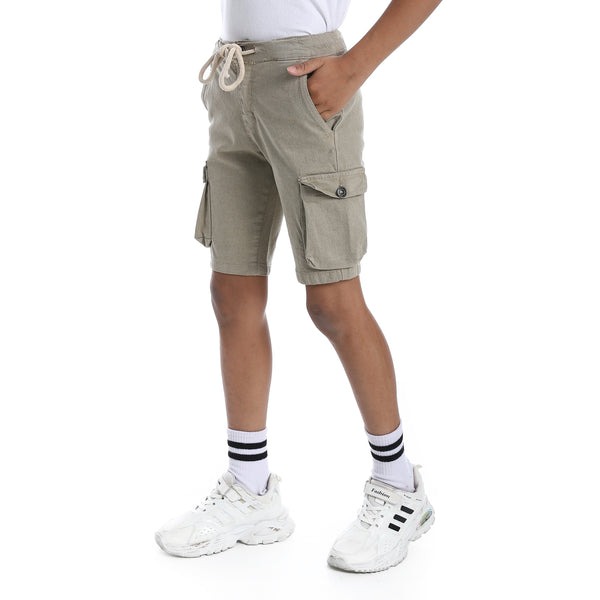 Double_Closure_Gabardine_Boys_Cargo_Shorts_-_Beige