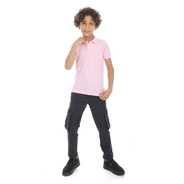 Charcoal_Plain_Refgular_Fit_Boys_Cargo_Pants