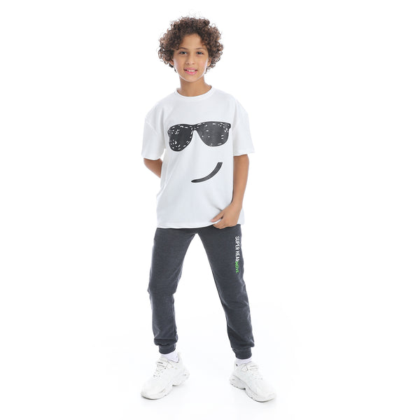 Dark_Grey_Elastic_Waist_Printed_Boys_Sweatpants