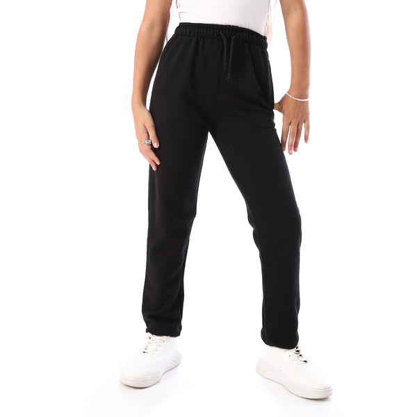 Slash_Pockets_Cotton_Girls'_Pants_-_Black