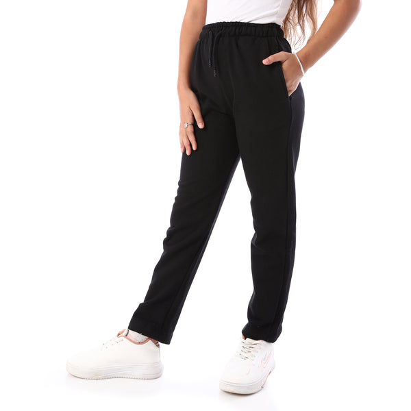 Slash_Pockets_Cotton_Girls'_Pants_-_Black