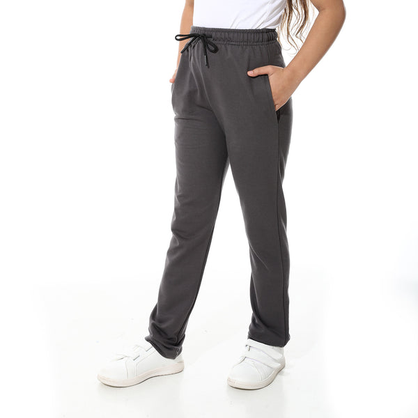 Solid_Elastic_Waist_Soft_Pants_-_Dark_Gray