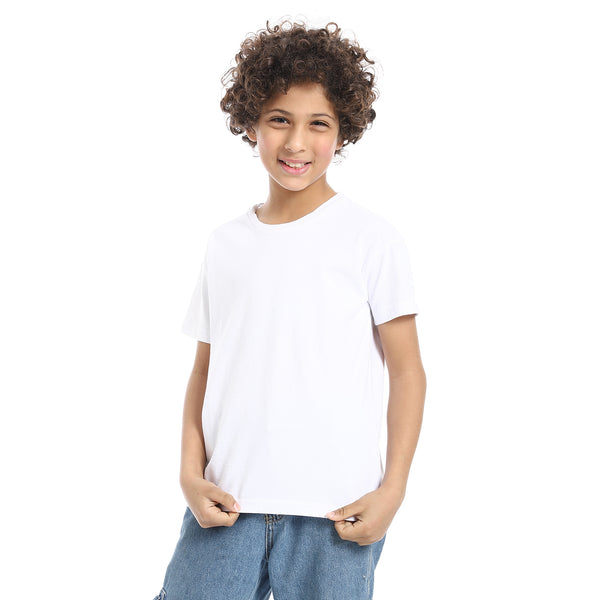 Crew_Neck_Basic_Boy's_T-Shirt_-_White