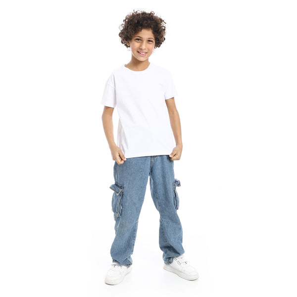 Crew_Neck_Basic_Boy's_T-Shirt_-_White