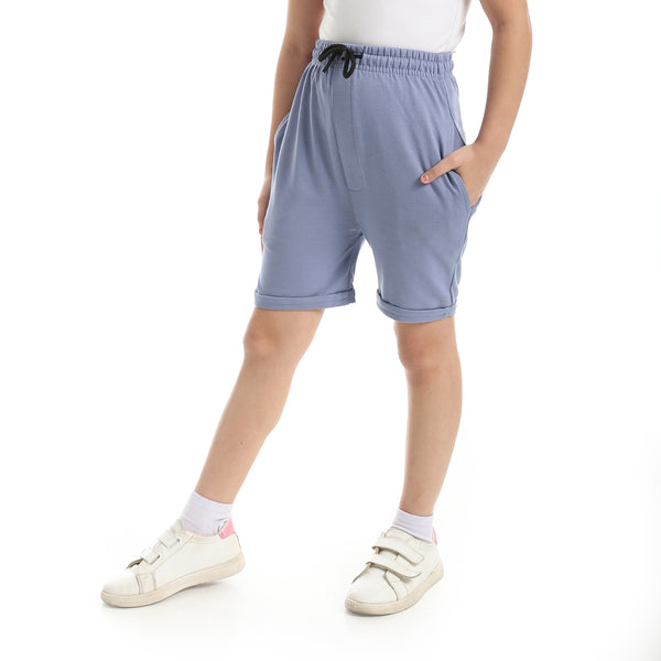 Elastic_Waist_With_Drawstrings_Shorts_-_Grey
