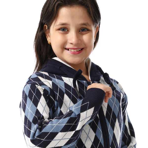 Argyle_Pattern_Zipped_Hooded_Girls_Sweater_-_Shades_Of_Blue_&_White