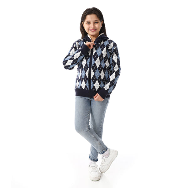 Argyle_Pattern_Zipped_Hooded_Girls_Sweater_-_Shades_Of_Blue_&_White
