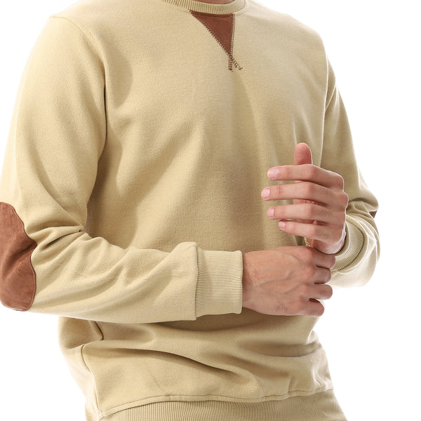 Round_Collar_Slip_On_Khaki_Sweatshirt