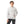 Kangaroo Pockets Fleeced Boys Hoodie - Light Grey