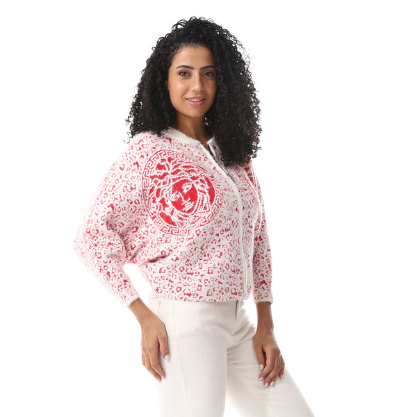 Mohair_Slip_On_Red_Round_Neck_Pullover