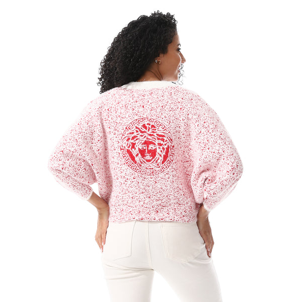 Mohair_Slip_On_Red_Round_Neck_Pullover