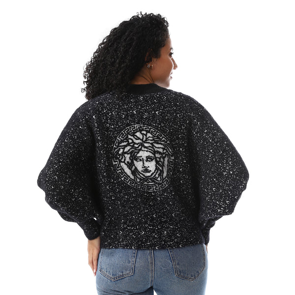 Mohair_Slip_On_Black_Round_Neck_Pullover
