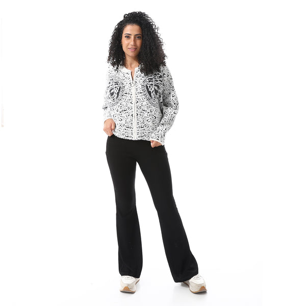 Mohair_Slip_On_White_Round_Neck_Pullover