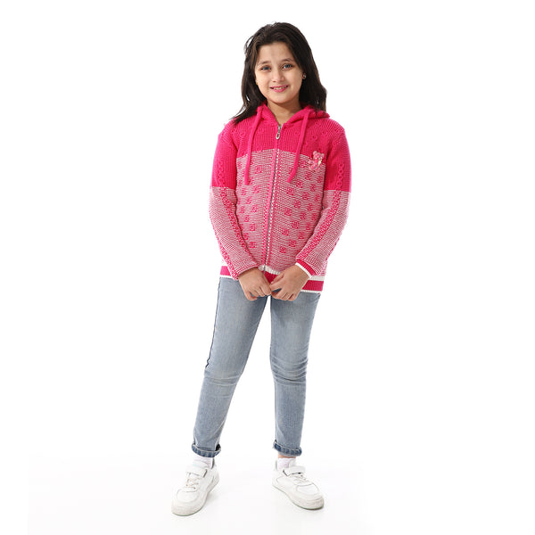 Regular_Fit_Girls_Hooded_Sweater_-_Fuchsia_&_White