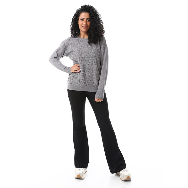 Round_Neck_Slip_On_Pullover_Gray