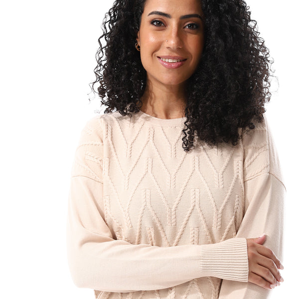 Round_Neck_Slip_On_Pullover_Beige