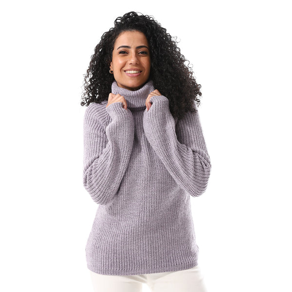 Turtle_Neck_Regular_Fit_Plain_Top_Purple