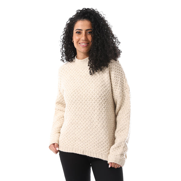 Beige_Stitched_Pullover_With_Long_Sleeves