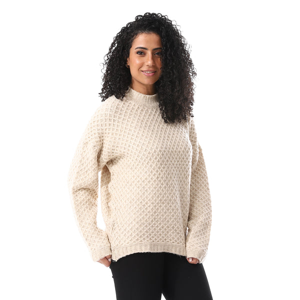 Beige_Stitched_Pullover_With_Long_Sleeves
