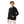 Boys Hooded Long Sleeves Plain Side Pockets Sweatshirt black