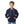 Navy Blue Zipper Closure Fleeced Boys Sweatshirt