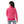 Girls Hooded Neck Striped Sweatshirt fuchsia