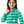 Girls Hooded Neck Striped Sweatshirt Green